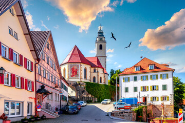 Naklejka premium Altstadt, Horb am Neckar, Germany 