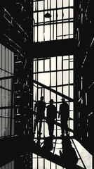 Workers Emerging from Open Cage Returning to Office Post-Pandemic