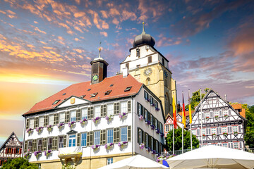 Naklejka premium Altstadt, Herrenberg, Deutschland 