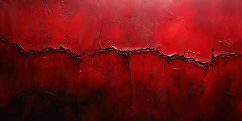 A tantalizing close-up reveals a multi-layered canvas where darker shades of rich red overlay lighter tones, offering a captivating texture that beckons the viewer closer to explore its depth