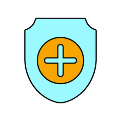 Fototapeta premium healt protection icons symbol vector elements for infographic web