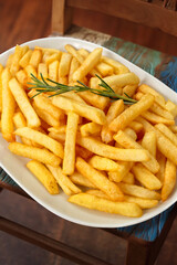 french fries on a plate