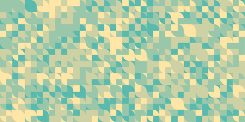 Soft Pastel Geometric Mosaic Pattern: Elegant Abstract Grid with Flowing Shapes