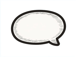 Fototapeta premium Hand-Drawn Speech Bubble Illustration