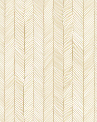 Beige Hand Drawin Herringbone Pattern