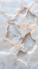 Elegant white onyx with subtle golden veins showcasing intricate patterns and textures found in natural stone