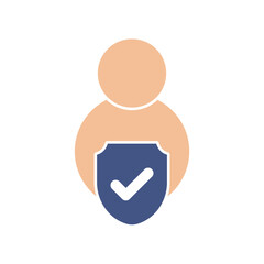 user protection icons  symbol vector elements for infographic web