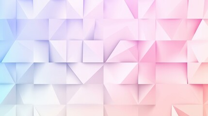 Obraz premium Discover a light pink geometric background with a rainbow triangle mosaic, perfect for modern designs and vibrant illustrations.