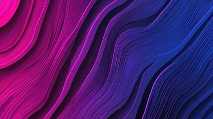 Obraz premium Explore a modern abstract design featuring 3D curved lines, creating a smooth and dynamic backdrop with depth.