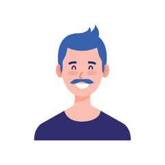 Friendly Man Character Vector Illustration
