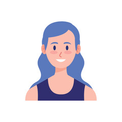 Friendly Woman Character Vector Illustration