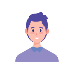 Friendly Man Character Vector Illustration