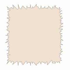 Obraz premium Blank vintage parchment paper with jagged edges, perfect for Easter-themed backgrounds, invitations, and decorative designs