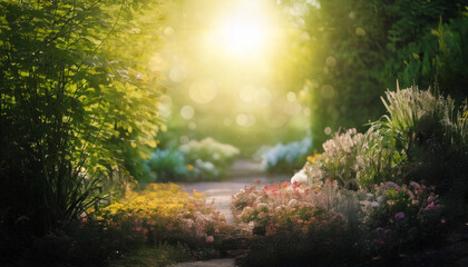 sunlight in the garden