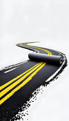 Fototapeta premium Painting the Road Ahead