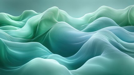 Obraz premium Abstract wavy fabric folds, smooth gradient colors. Possible use Background image for a design project