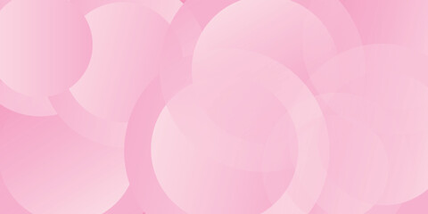 Minimalist banner background, pastel colorful, pink and yellow gradations. Circle effect style geometric, abstract background. Eps 10.