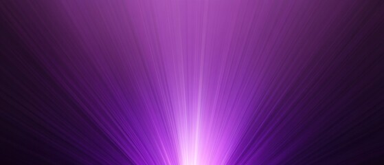 Vibrant purple light rays background with a bright center and dark edges, perfect for digital art, graphic design, and abstract projects Concept of energy, light, and color