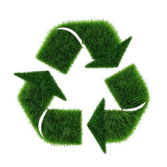 A green recycling symbol on a white or transparent background, Earth Day, Happy Earth Day.