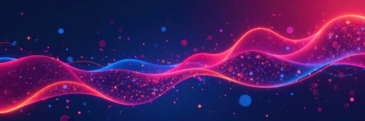 Obraz premium business background with wavy abstract lines and stripe design, waves, workspace, design element