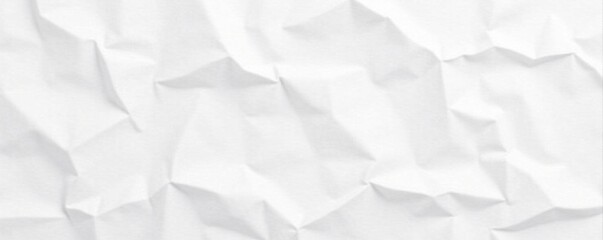 Obraz premium crumpled paper texture with white background and irregular creases , paper crinkles, paper texture, creased paper