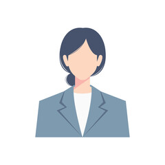 Businesswoman portrait vector illustration 
