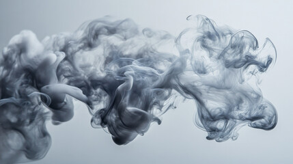 Swirls of Gray: Abstract Smoke Artistry