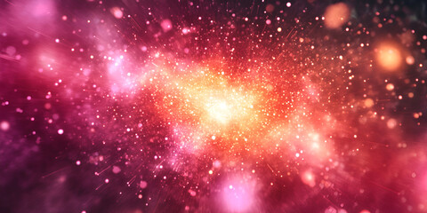 Obraz premium Big Data Particles Flowing Through a Digital Network