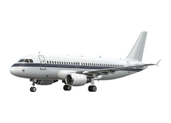 Obraz premium Airplane Illustration with Transparent Background