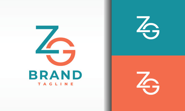 ZG letter monogram logo
