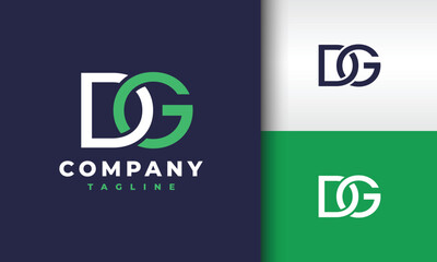 monogram letter DG logo