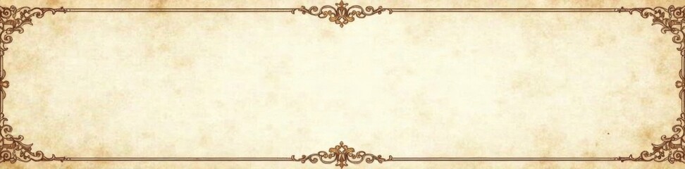 Fancy calligraphy letterhead with ornate details and decorative borders on a neutral background, calligraphy, typography