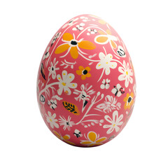 easter egg isolated on transparent background. Happy Easter