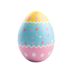 easter egg isolated on transparent background. Happy Easter