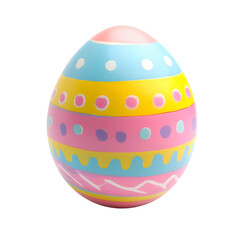 easter egg isolated on transparent background. Happy Easter