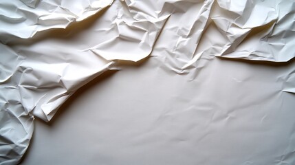 Obraz premium Crinkled White Paper Texture