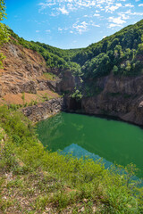 Lake in the mountains, emerald green