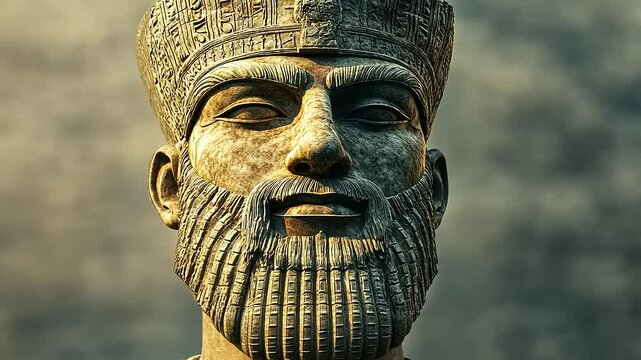 Ancient Mesopotamian King's Bust: A Bronze-Age Masterpiece