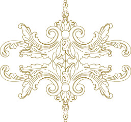 vector illustration sketch design of decorative ornaments gypsum for classic home interior