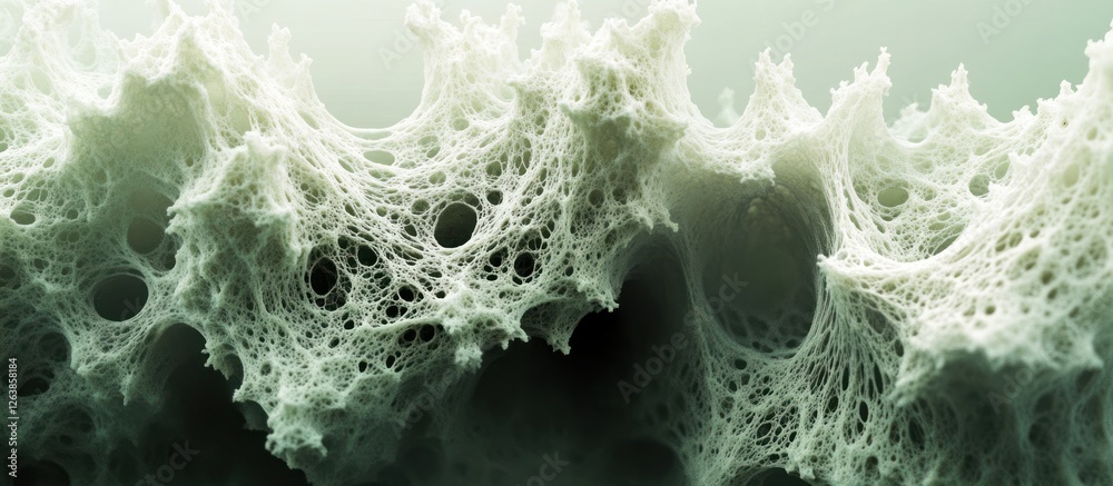 Fototapete abstract organic structure with intricate network.