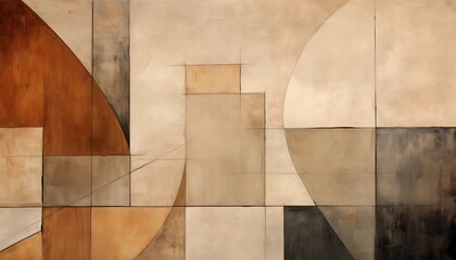 modern kitchen interior, square line circle