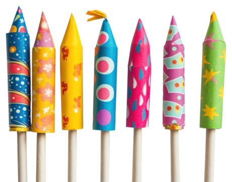 PNG Real firework rockets paper fireworks bright confectionery.