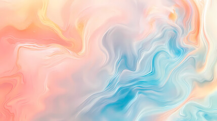 Gradient sky with swirling clouds of iridescent mist, ethereal, unusual texture, misty. Opalescent Skies. Illustration