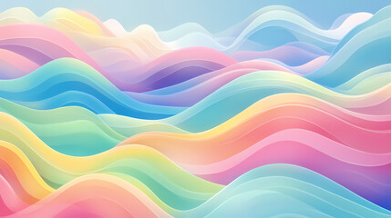 Waves of iridescent color undulate across the sky, vibrant spectrum, cosmic waves, kaleidoscopic skies. Opalescent Skies. Illustration