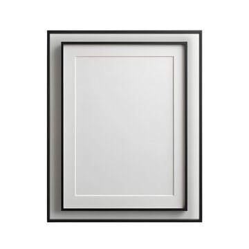 Slim matte black frame with a minimalist design and clean, contemporary edges