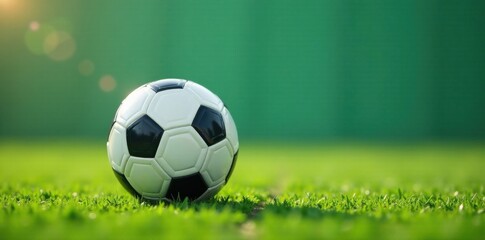 Naklejka premium Minimal soccer ball with simple lines and shapes, sport, soccer, football