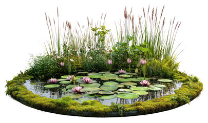 PNG Water Feature Garden lilies water pond.