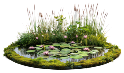 PNG Water Feature Garden lilies water pond.