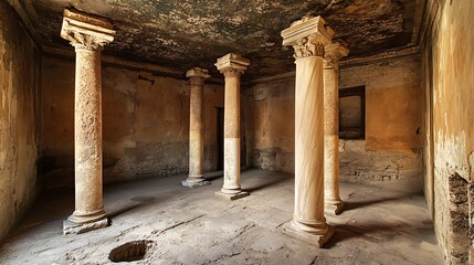 Fototapeta premium Ancient Ruins: A Glimpse into History's Grandeur