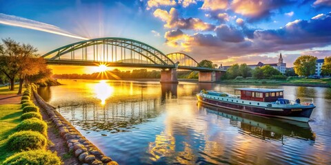 Netherlands Landscape John Frost Bridge